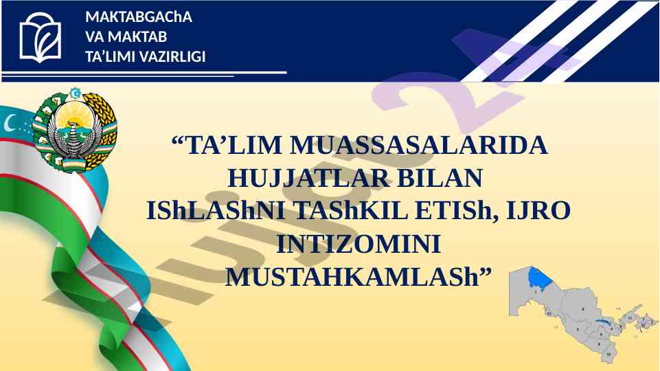 Talim muassasalarida hujjatlar bilan ishlash