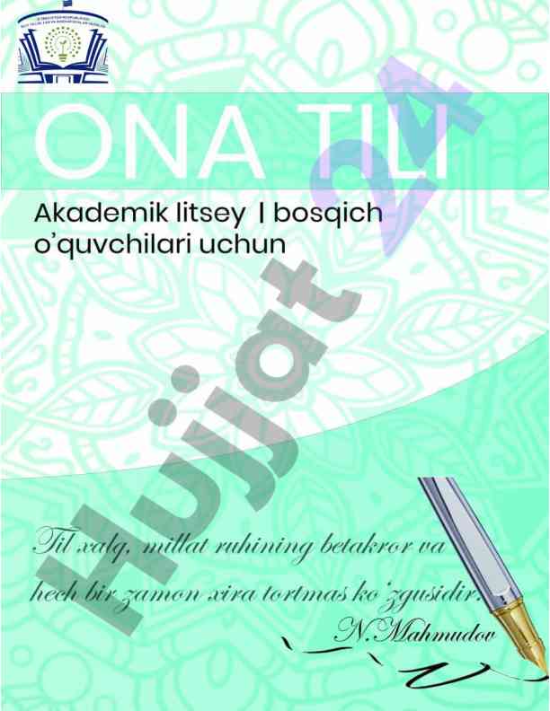 Ona tili darslik o‘quvchilari uchun