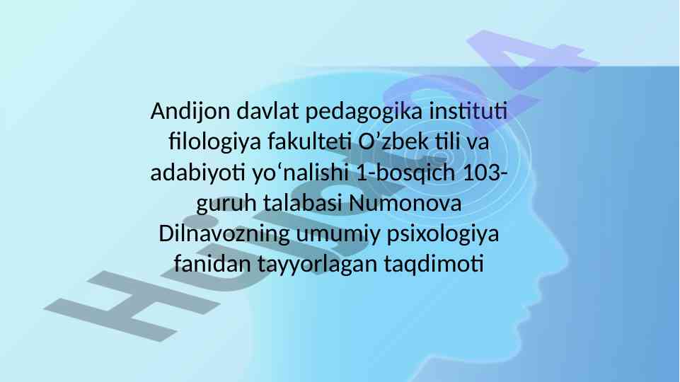Yetuklik va keksalik davrining psixologik xususiyatlari