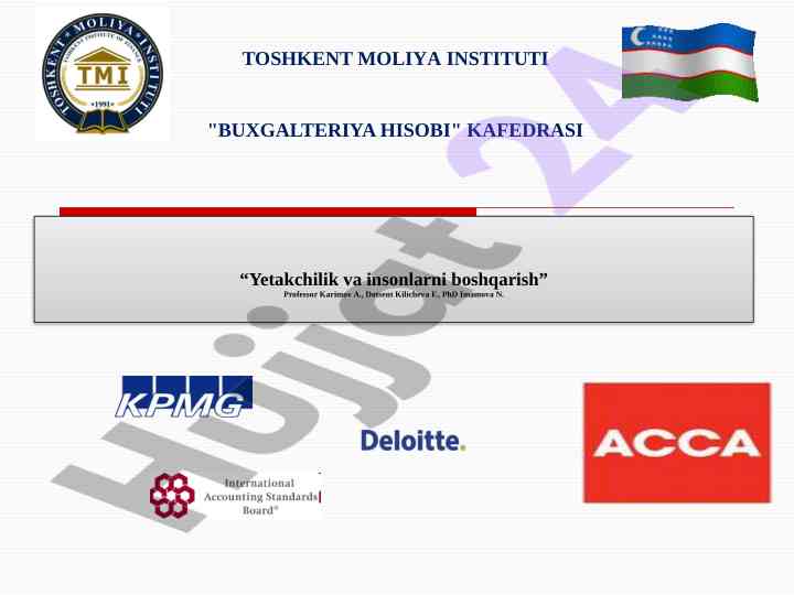 Menejment tashkilot resurslaridan foydalanish