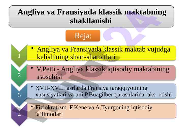 Iqtisodiy ta’limotlar tarixi bilan tanishing