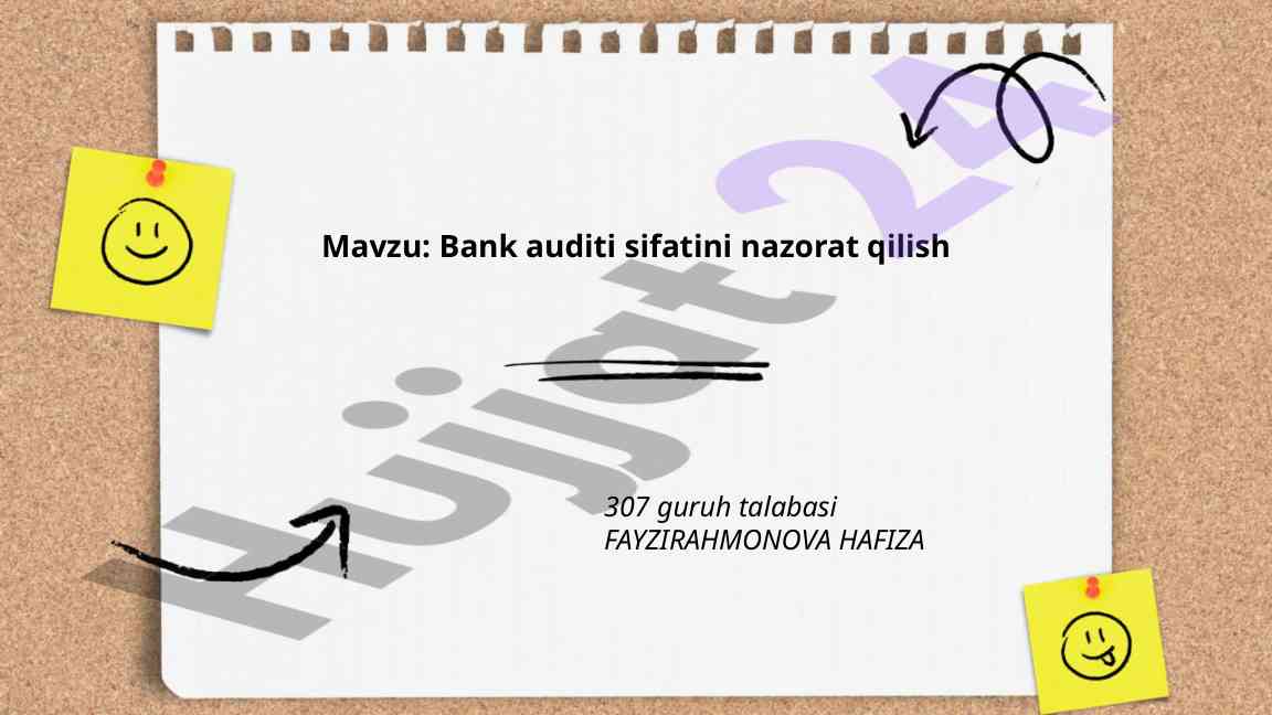 Bank Auditi Sifatini Nazorat Qilish