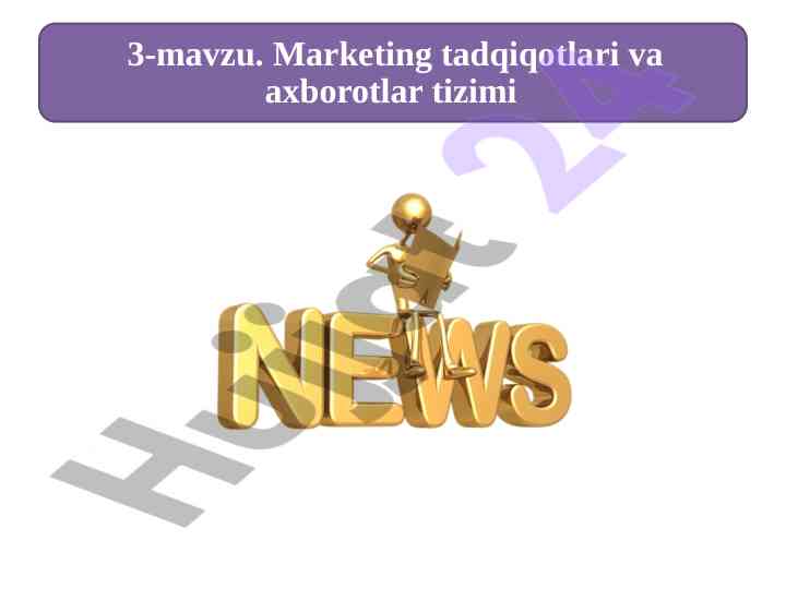 Tashqi xabarnoma va ichki hisobot tizimlari