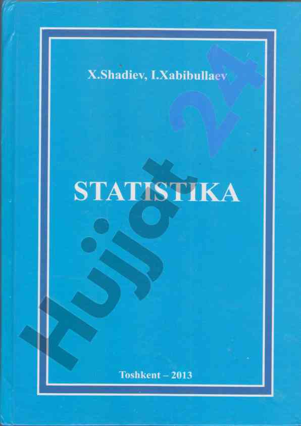 Statistika tarixi va usullari darslik