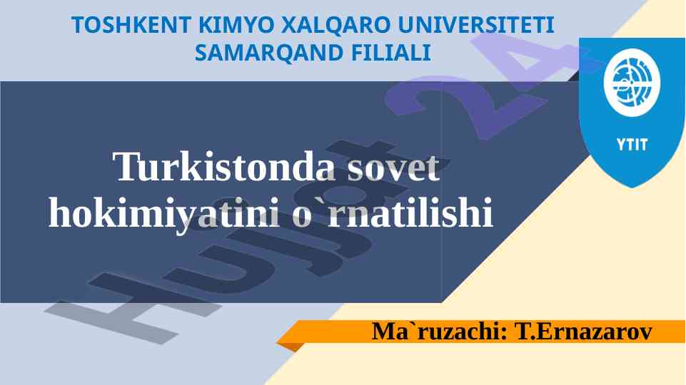 Turkistonda sovet hokimiyatini o`rnatilishi tahlili