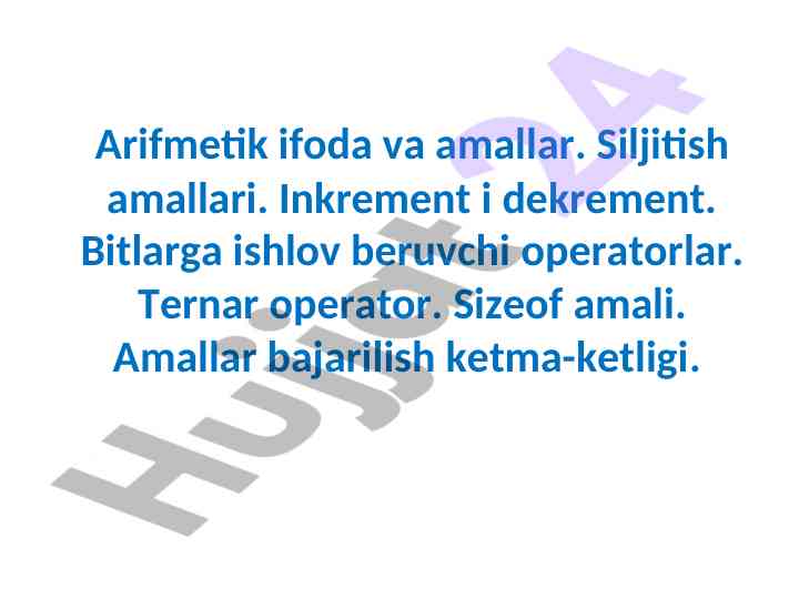 Office 1 tizimini o‘rganish va foydalanish