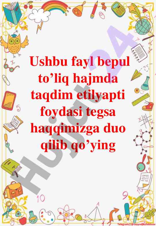 4-sinf matematika fanidan ko’rgazmalar