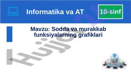 Sodda va murakkab funktsiyalarning grafiklari