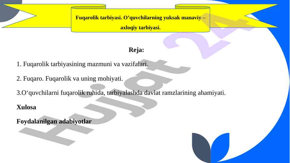 Fuqarolik tarbiyasi: mazmuni va vazifalari