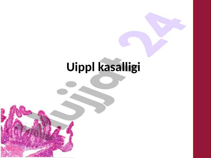 Uippl kasalligi: tizimli kasallik va patogenez
