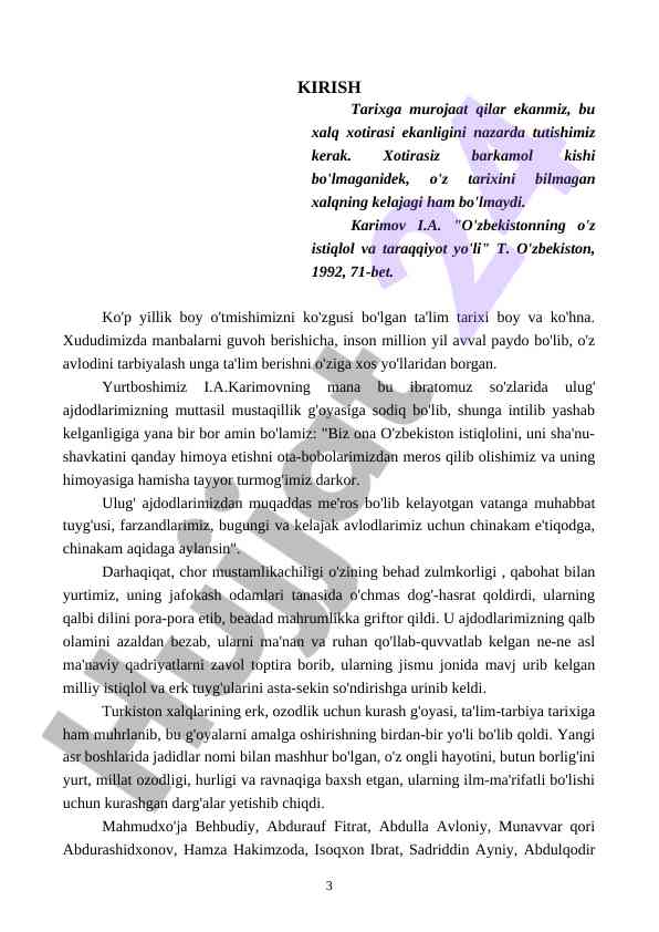 Tarix va xotira o'rtasidagi munosabatlar