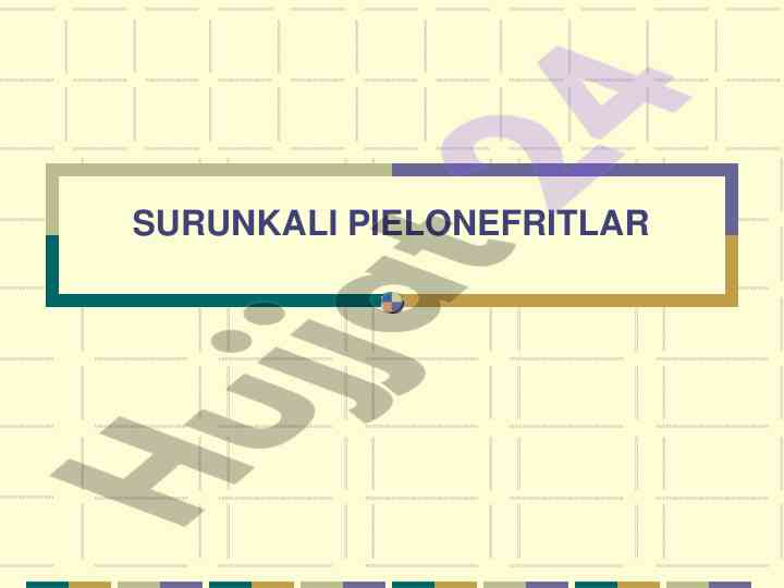 Surunkali pielonefrit: sabablari va asoratlari