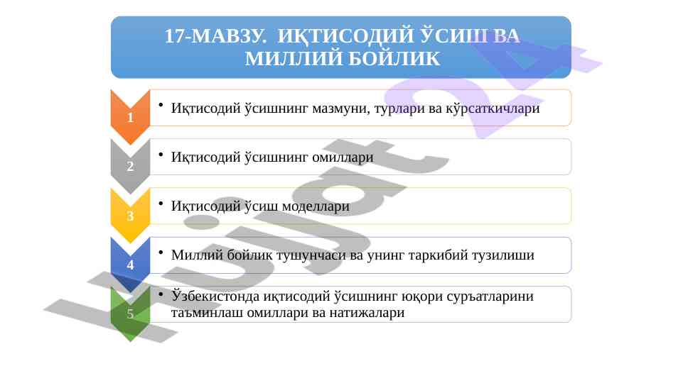 Iste'mol tovarlarida investitsiya tahlili