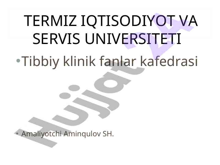 Me’da va 12 barmoqli ichak yara kasalligi