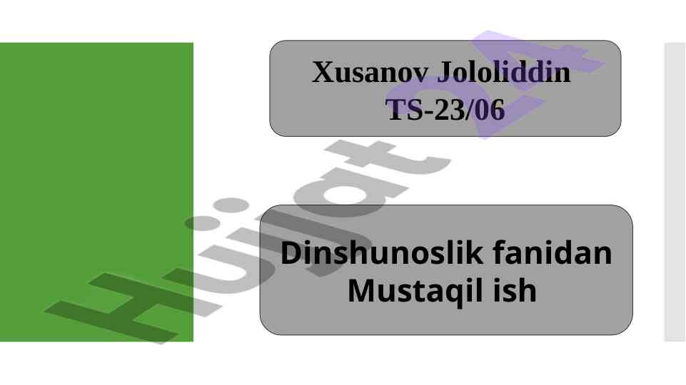 Hadis ilmi va buyuk muhaddislar haqida ma'lumot