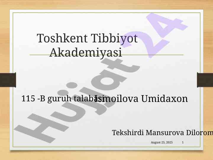 Burun tashkiloti va funksiyalari haqida ma'lumotlar
