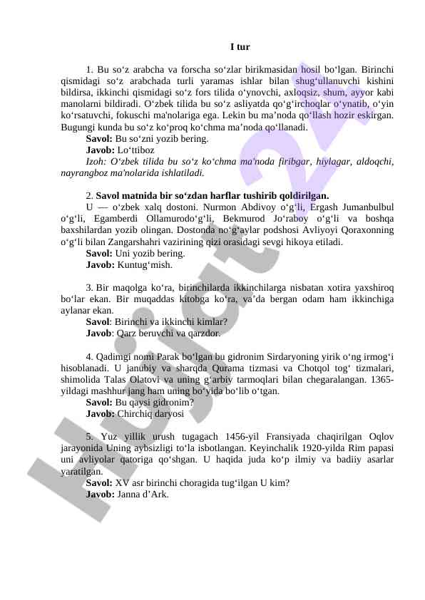 O‘zbek tilida lo‘ttiboz so‘zining tahlili