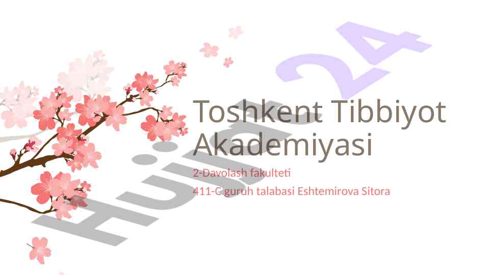 O'pka yurak yetishmovchiligi tahlil