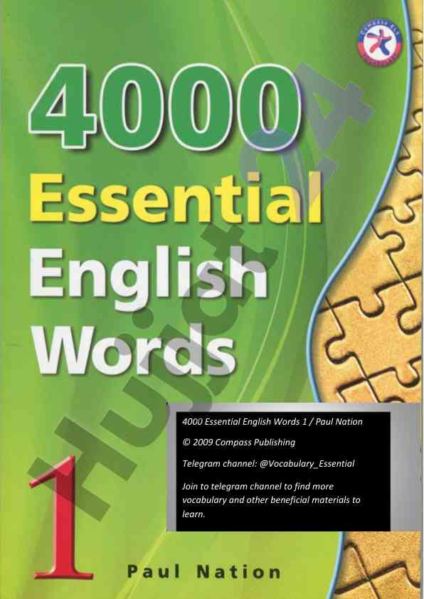 4000 essential english words book 1