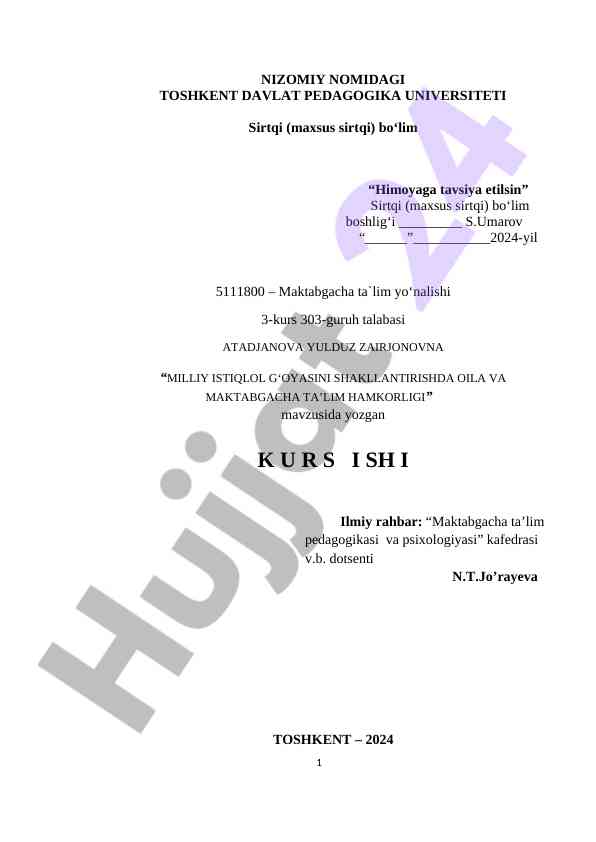 Oila va maktabgacha ta'lim hamkorligi