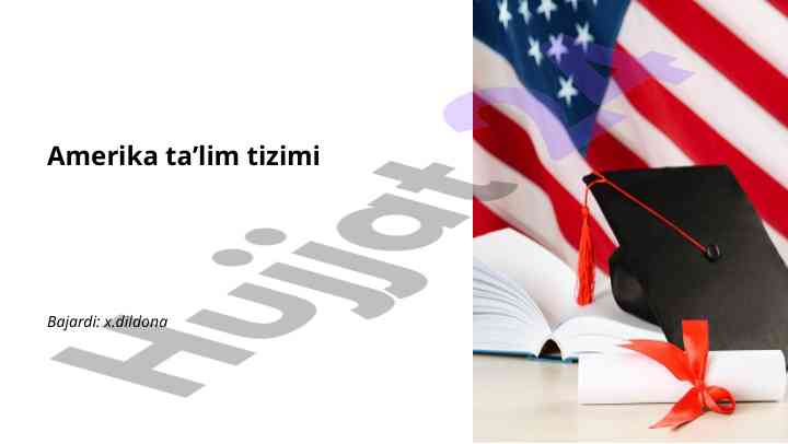 Amerika ta’lim tizimi bo'yicha qo'llanma