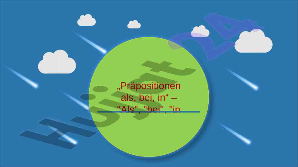 In preposition usage in german language