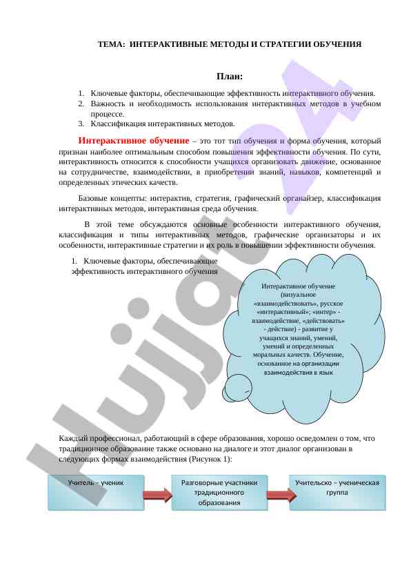 Interaktiv metodlar va strategiyalar bilan o‘qitish