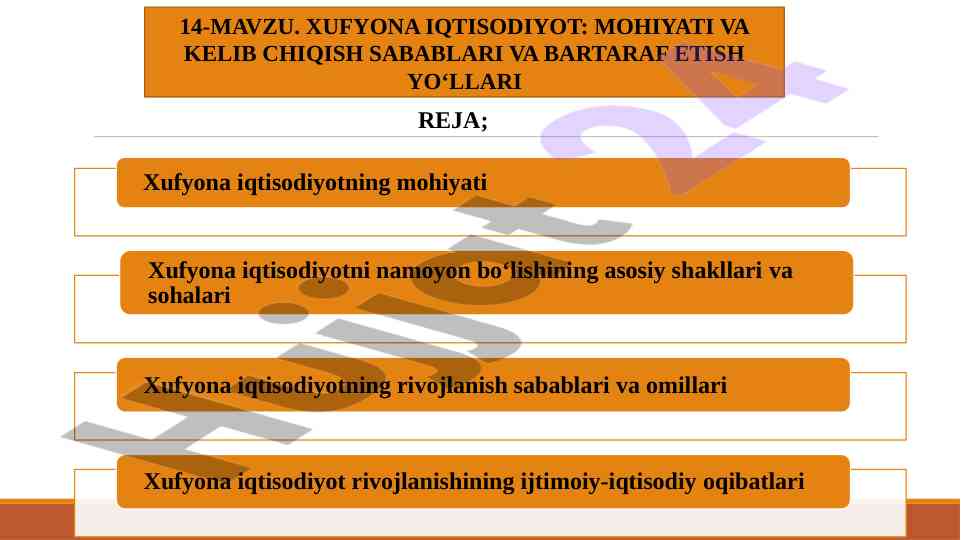 Xufyona iqtisodiyot: mohiyati va kelib chiqish sabablari