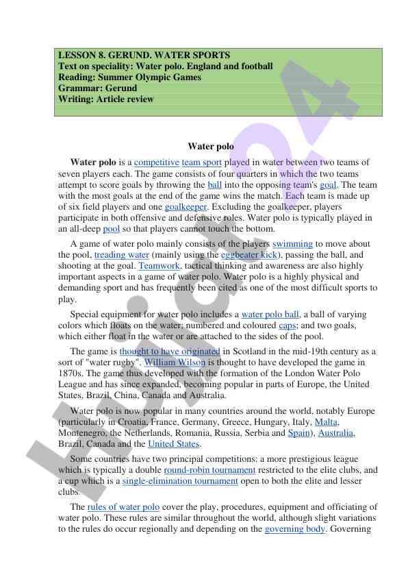Understanding water polo: a comprehensive guide