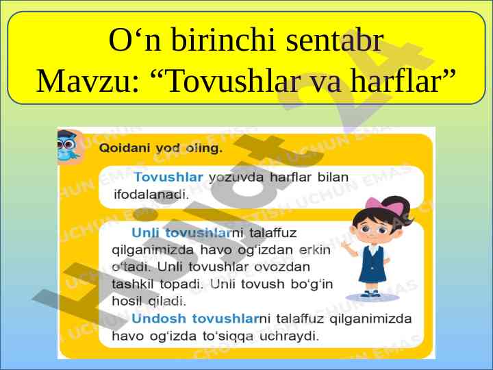 Tovushlar va harflar