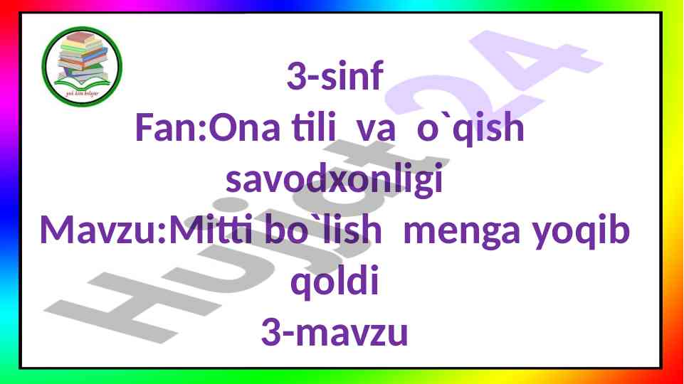 Mitti bo'lish menga yoqib qoldi
