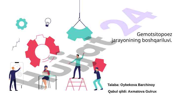 Gemositopoez jarayonining boshqarilishi haqida ma'lumot