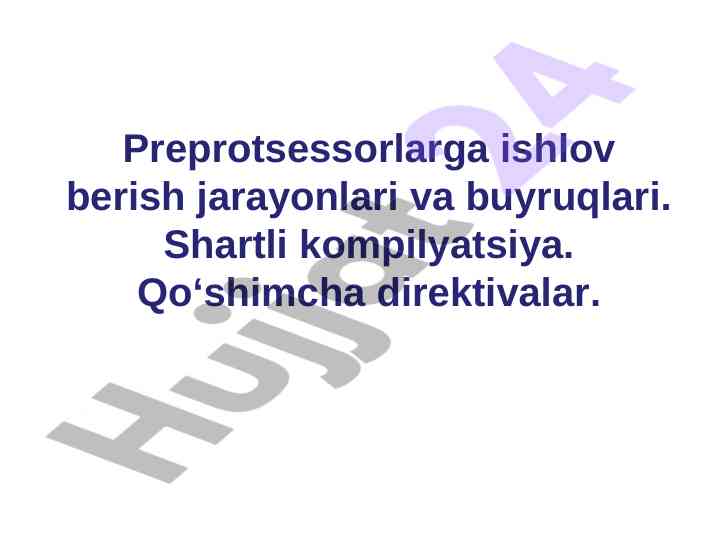 O‘rnatish jarayonlari va ularning ahamiyati