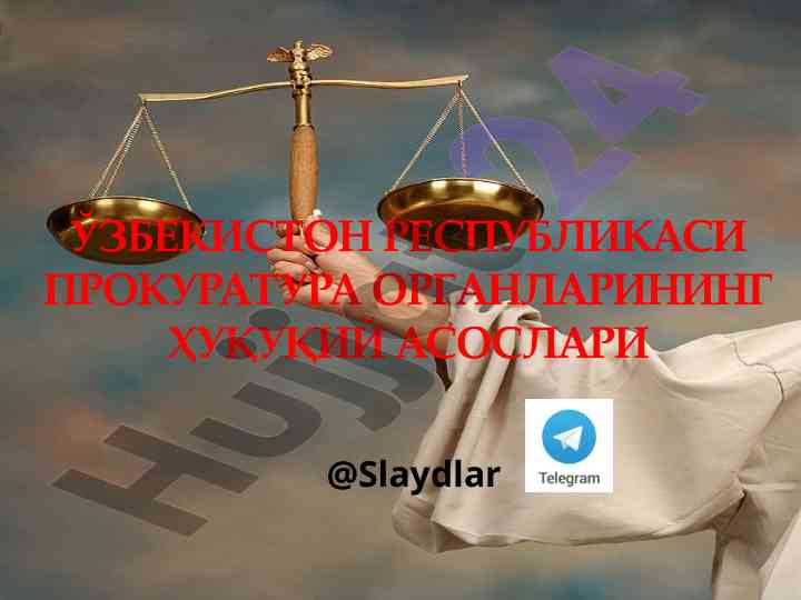 Asosiy yunalishlar va vazifalar prokuratura organlari