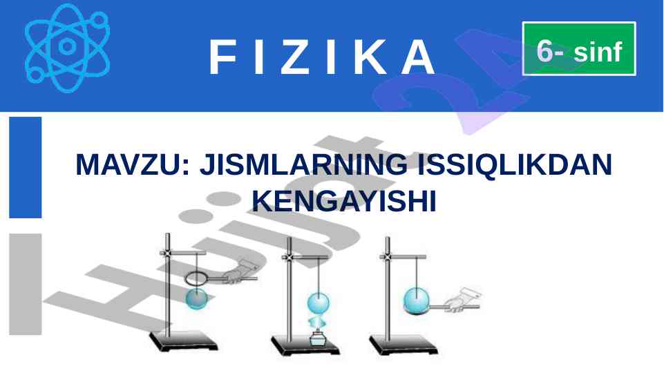 Jismlarning issiqlikdan kengayishi tushunchasi