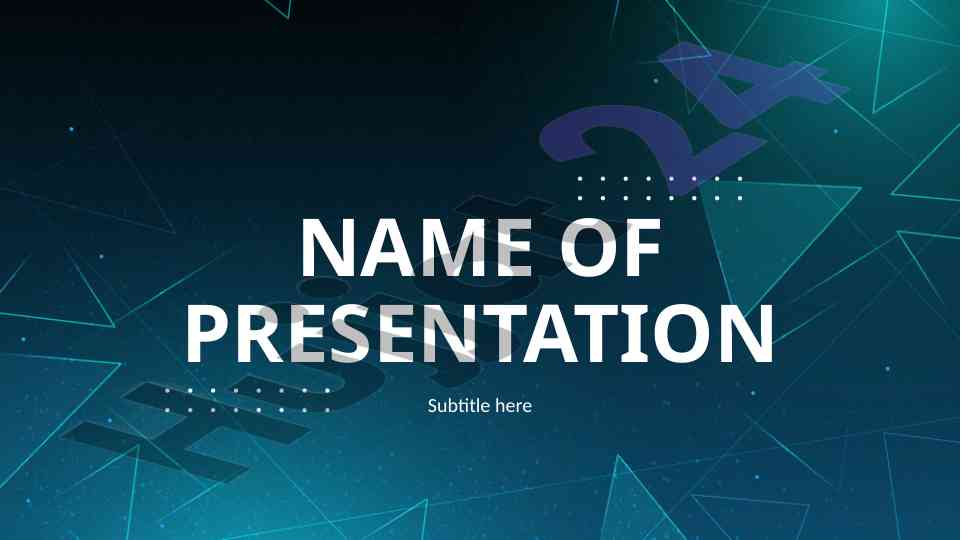 Presentation content overview and structure