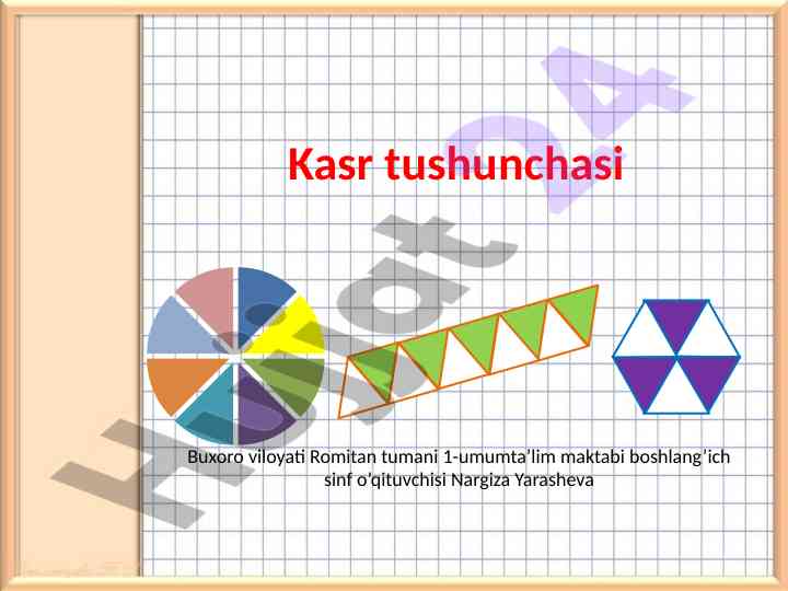 Matematika tushunchalari va o’yinlar