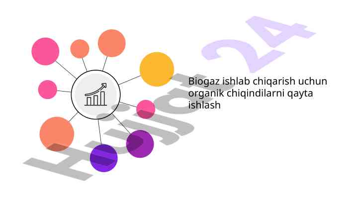 Biogaz ishlab chiqarish uchun organik chiqindilarni qayta ishlash