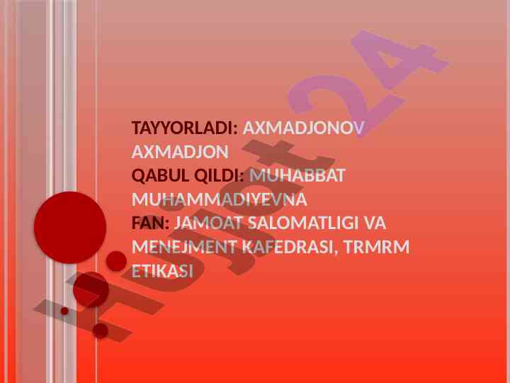 Biznes munosabatlarida axloqiy me'yorlar tahlili