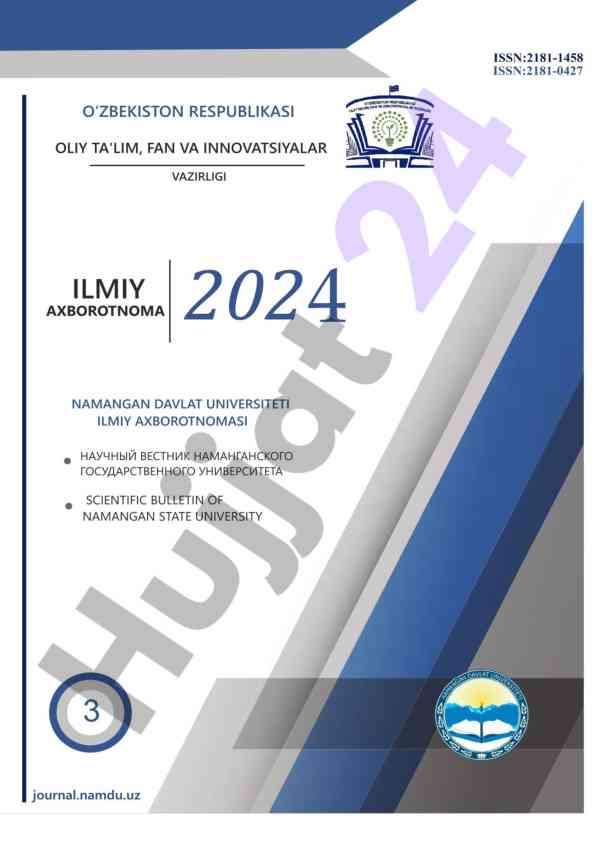Scientific bulletin of namsu 2024 issue