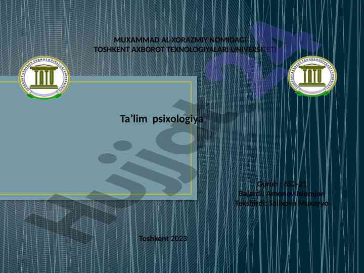 Kasb va shaxs psixologiyasi ilmiy tadqiqotlari