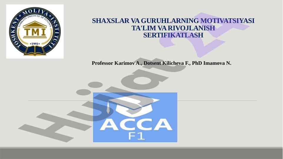 Motivatsiyaning ta'lim va rivojlanishdagi ahmiyati