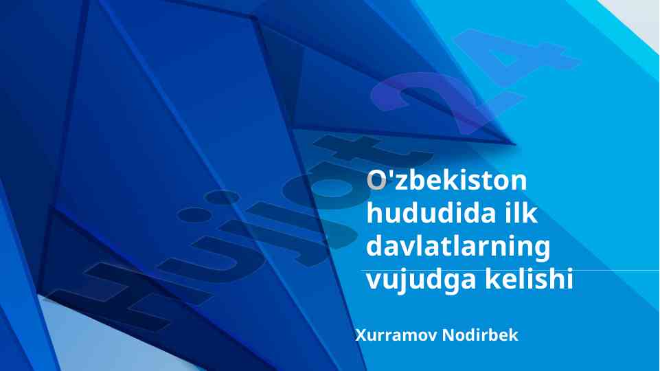 O'zbekistonda davlatlarning tarixi va rivojlanishi