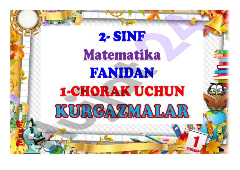 To‘garaklar uchun hamma hujjatlar mukammal to‘plami