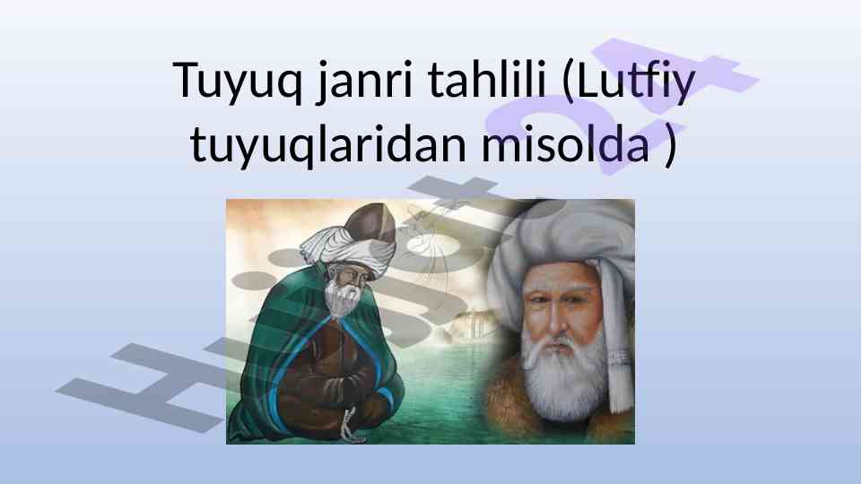 Tuyuq janri tahlili: lirik adabiyotdagi o‘rni