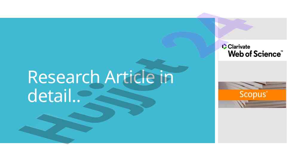 Tips for writing a research article abstract