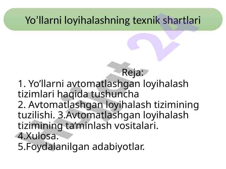 Avtomatlashtirilgan Loyihalash Tizimlari Haqida Tushuncha