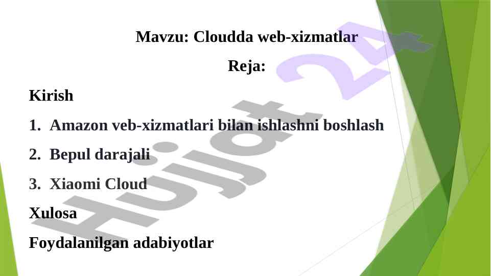 Cloudda web-xizmatlar va kriptovalyutalar