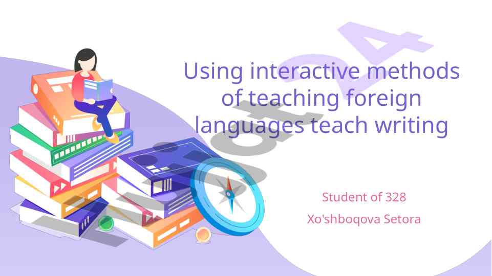 Interactive methods of teaching writing in languages