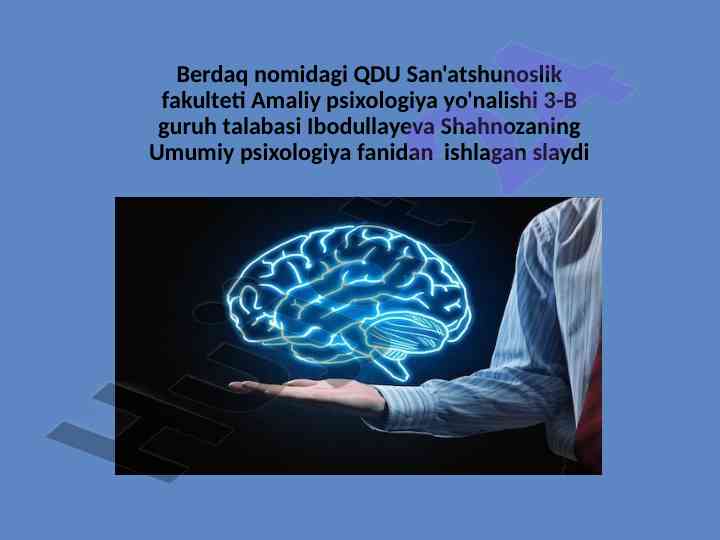 Tafakkur va nutq jarayonlari